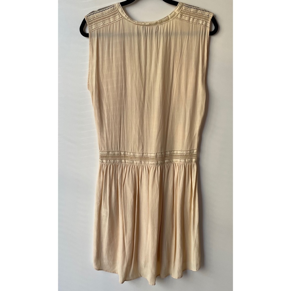 Magali Pascal V-Neck Mini Dress Cream - Picture 2 of 4